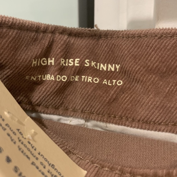NWT Beige Universal Threads Corduroy High-Rise Skinny Pants Waist Size 34 - Picture 6 of 8
